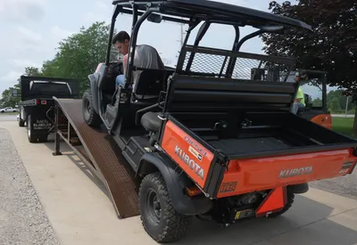 Vestil YRM-05-7514 mini yard ramp shown from an alternate angle