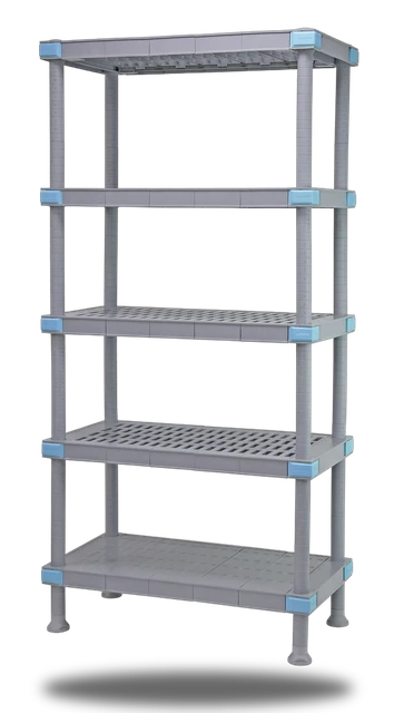 Quantum QP247286V4S1 Millenia Shelving Unit, 72"W x 24"D x 86"H, 2000 lb capacity, Gray