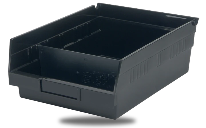 Quantum DSB109/110/116CO Conductive Bin Divider, Black, Pack of 50