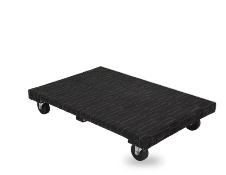 Vestil HDOSC-2436-12 Hardwood Carpeted Dolly