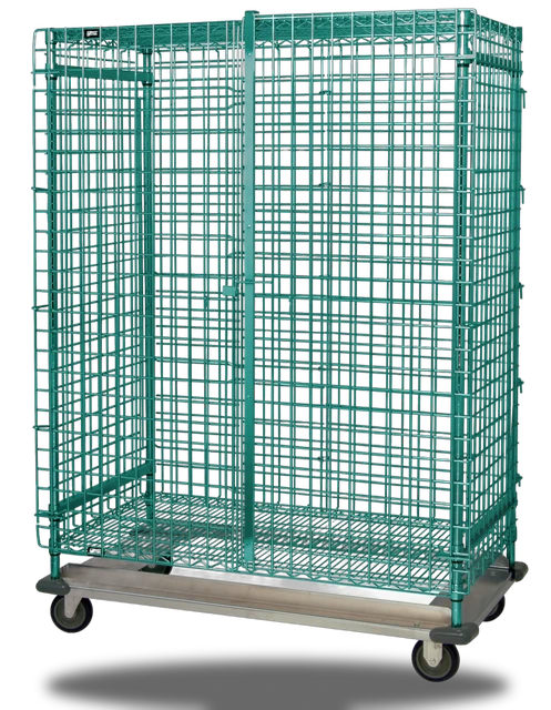 Quantum MD1836-70SECP-2 Security Unit, 36"W x 18"D x 70"H, 1200 lb capacity, Green