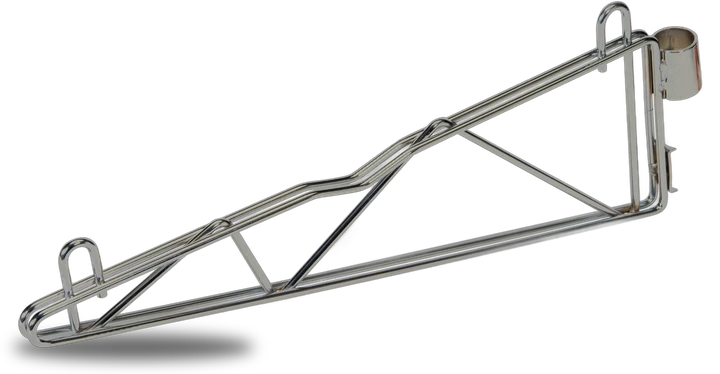 Quantum CB18S Cantilever Single Shelf Post Wall Mount, Stainless