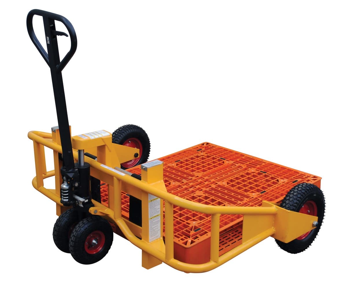 All Terrain Pallet Jack Full Motorized Rough Terrain Trucks