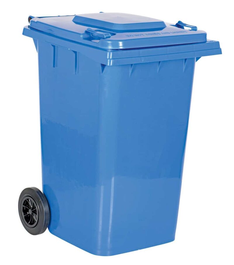 - Th-95-Blu Blue Poly Trash Can 95 Gal Capacity - Material Handling