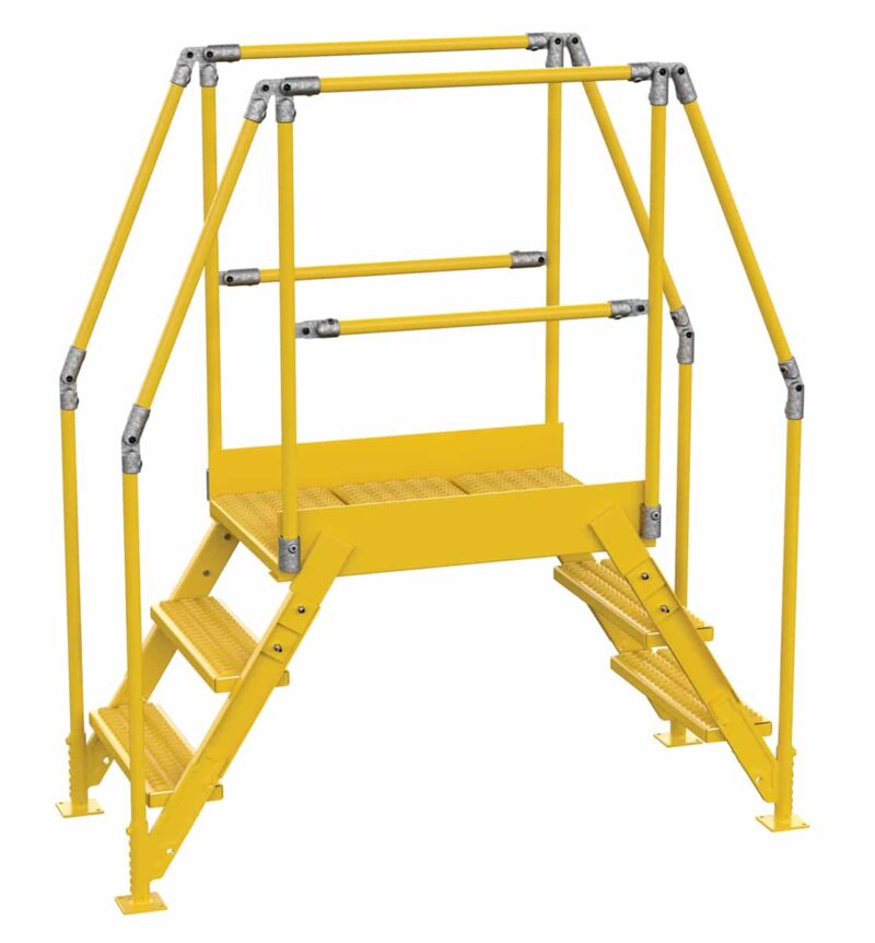 - Col-3-26-23 Cross-Over Ladder 3 Step 28 H 26 W In - Material Handling