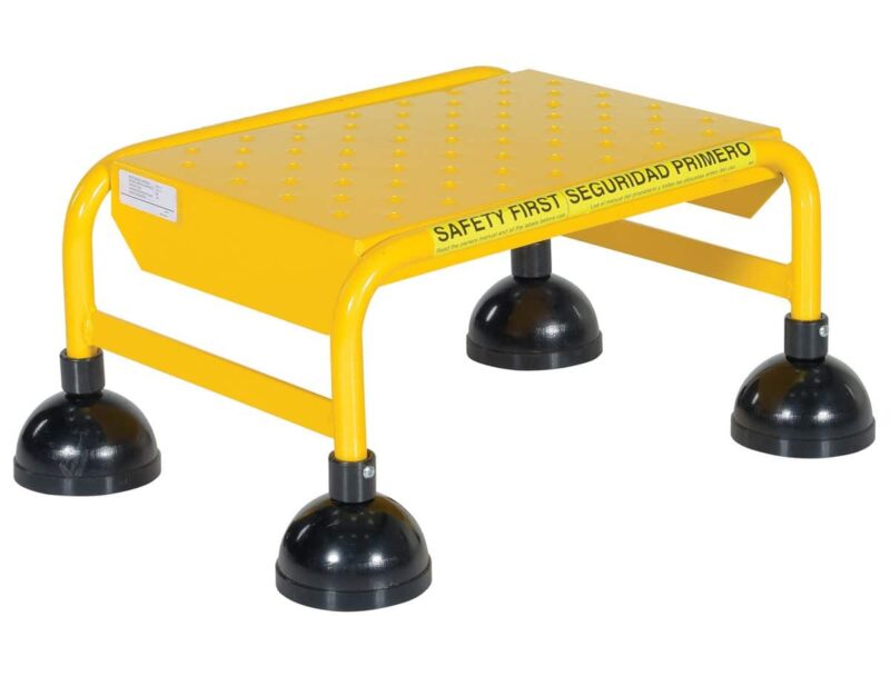- Lad-1-Y-P Spring Loaded Roll Ladder Perf 1 Stp Yel - Material Handling
