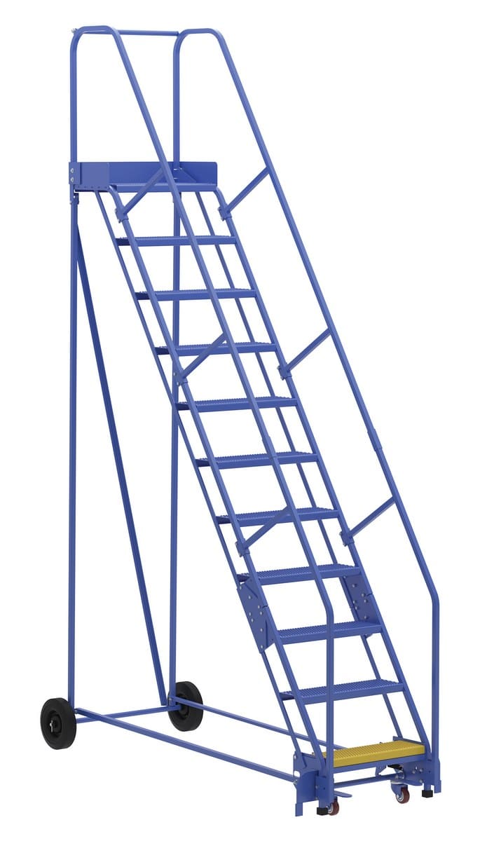 - Lad-11-14-P Warehouse Ladder 58 Deg Perf 11 Stp 14In - Material Handling