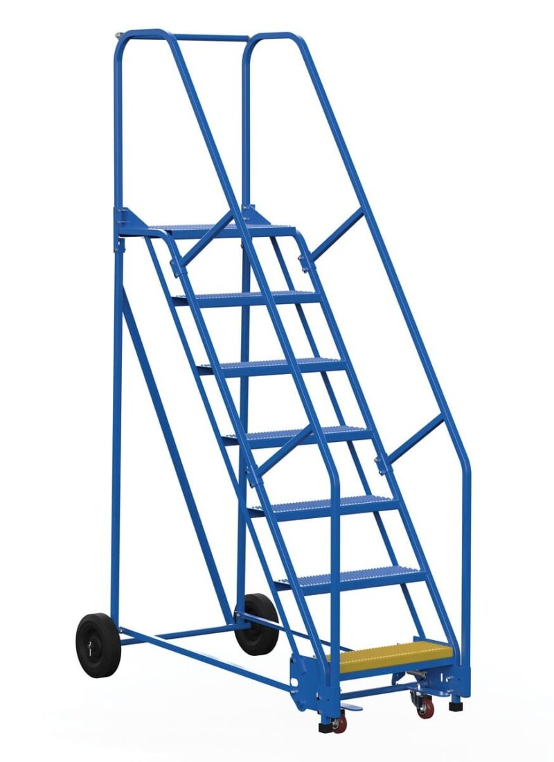 - Lad-7-14-P Warehouse Ladder 58 Deg Perf 7 Stp 14 In - Material Handling