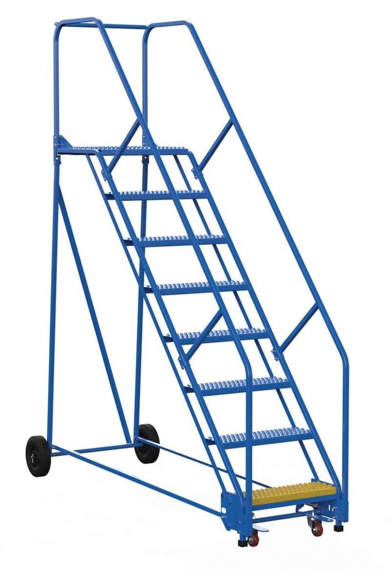 - Lad-8-21-G-Ez Warehouse Ladder 50 Deg Grip 8 Stp 21 In - Material Handling