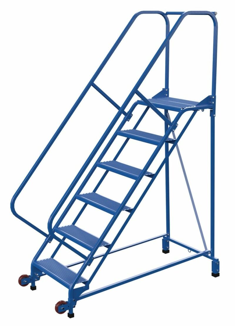 - Lad-Trn-50-6-P Tip-N-Roll Ladder Perforated 6 Step 50° - Material Handling