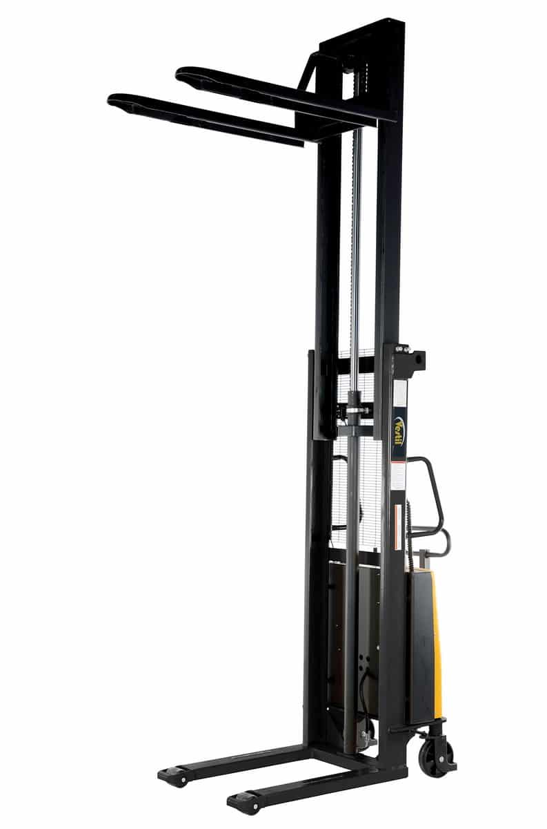 Vestil Sl-118-Ff Steel Fixed Stacker With Powered Lift - Vestil Sl-118-Ff Steel Fixed Stacker With Powered Lift - Material Handling