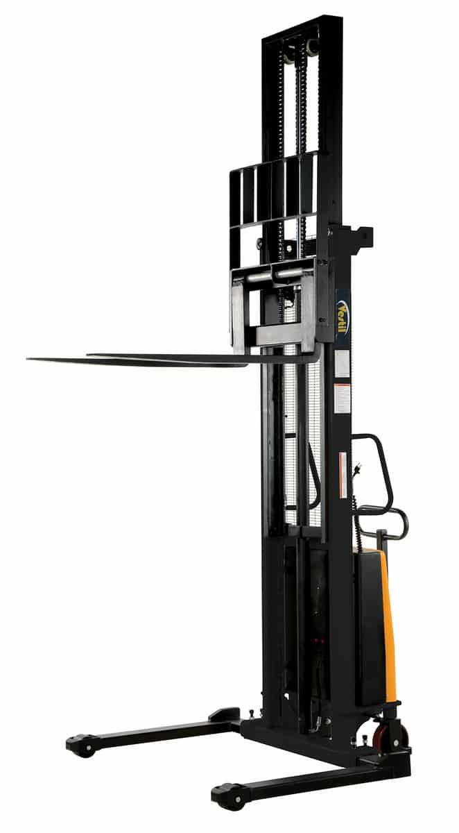 Vestil Sl-150-Aa Adjustable Stacker With Powered Lift - Vestil Sl-150-Aa Adjustable Stacker With Powered Lift - Material Handling