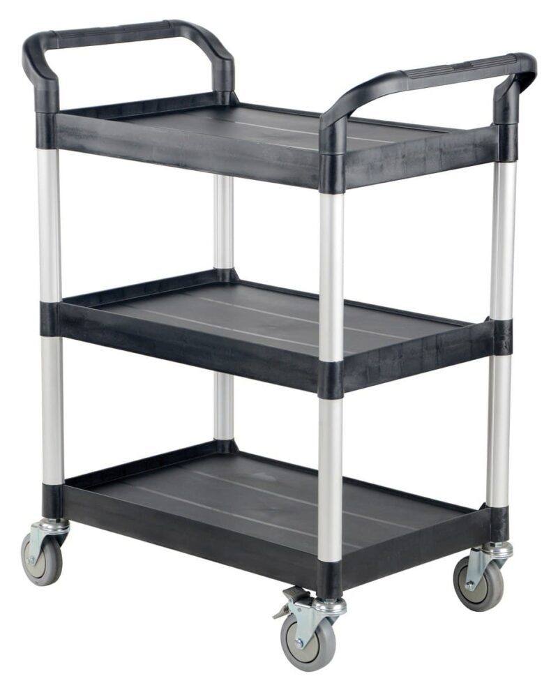 Vestil Csc-S Steel Commercial Cart With 3 Shelves And No Side Panels - Vestil Csc-S Steel Commercial Cart With 3 Shelves And No Side Panels - Material Handling