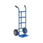 Vestil DHHT-500S-HR Steel Dual Handle Hand Truck with Hard Rubber Wheels