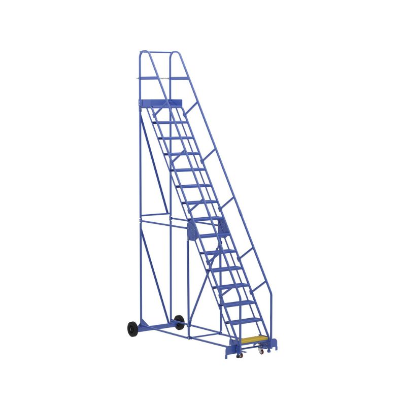 Vestil LAD-15-14-P-EZ Steel Rolling Warehouse Ladder