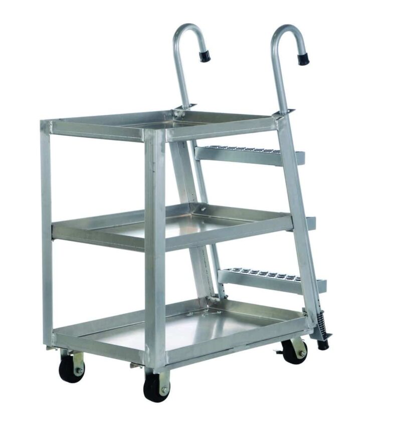 Vestil Spa3-2236 Aluminum Stock Picker With Steel Ladder - Vestil Spa3-2236 Aluminum Stock Picker With Steel Ladder - Material Handling