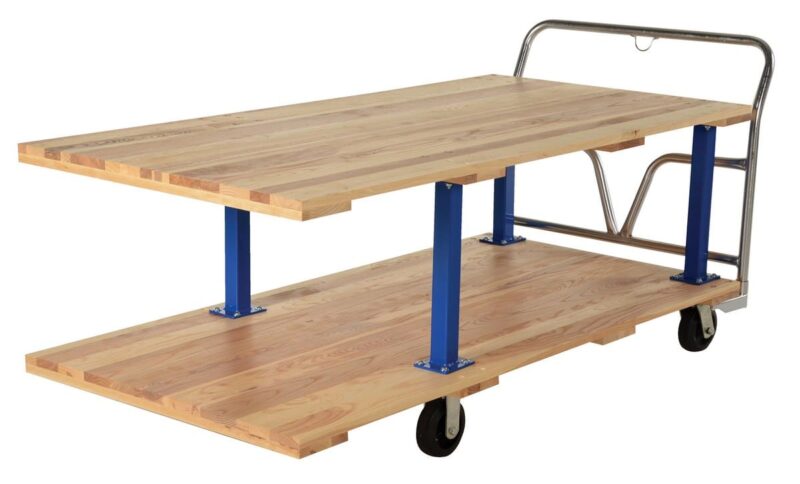 Vestil Vhpt/D-3672 Hardwood Double Deck Platform Cart - Vestil Vhpt/D-3672 Hardwood Double Deck Platform Cart - Material Handling