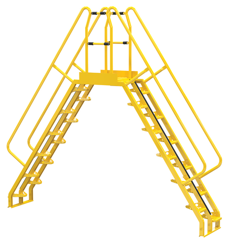Vestil Cola-7-56-20 Steel Alternating Crossover Ladder