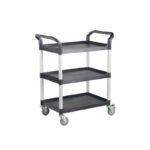 Vestil CSC-L Steel Commercial Cart 3 Shelves and No Panels