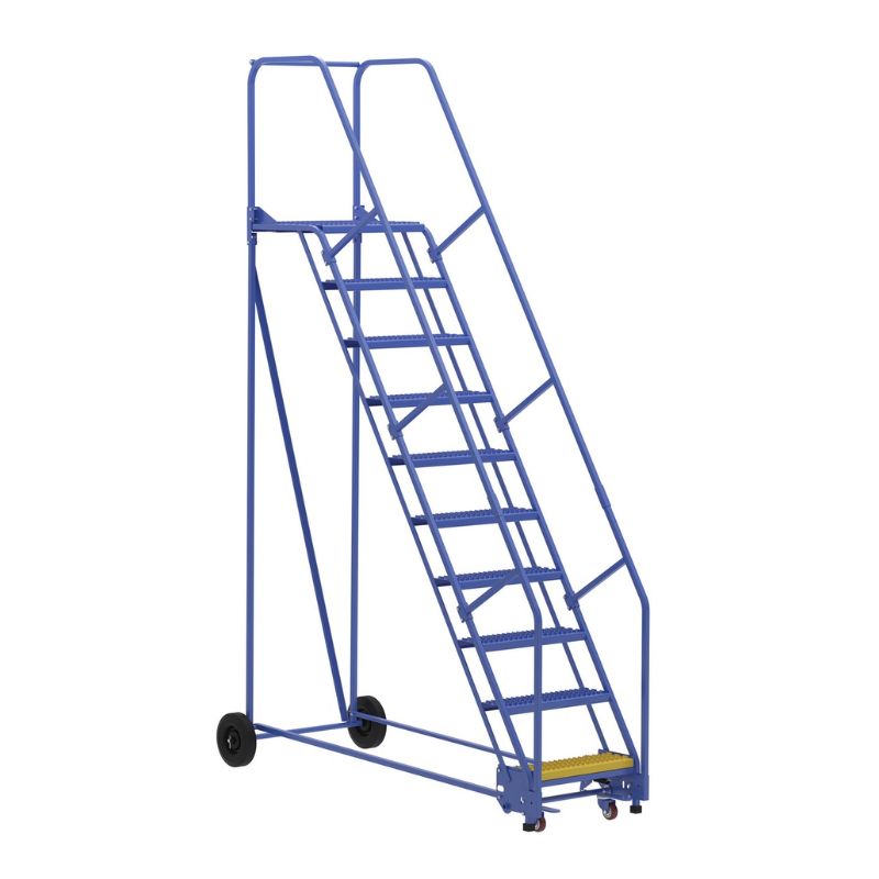 Vestil Lad-10-21-G Steel Rolling Warehouse Ladder