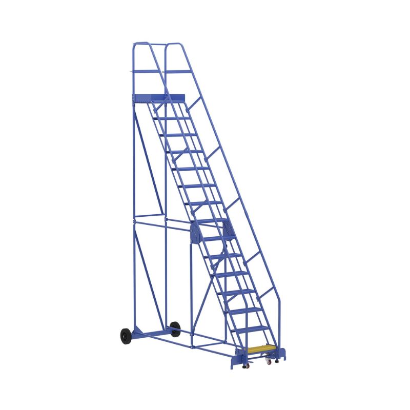 Vestil LAD-15-21-P Steel Rolling Warehouse Ladder