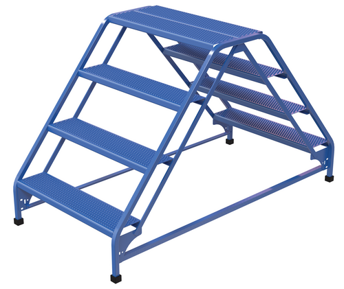 Vestil Lad-Dd-32-4-P Steel Double Sided Ladder 4 Perforated Step