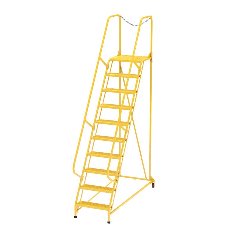 Vestil LAD-MM-10-P-YL Steel Maintenance Ladder