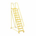 Vestil LAD-MM-11-P-YL Steel Maintenance Ladder