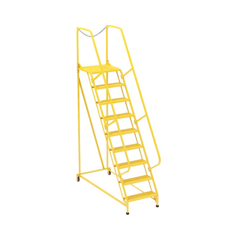 Vestil LAD-MM-9-P-YL Steel Maintenance Ladder