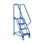 Vestil LAD-PW-18-4-P Steel Standard Slope Ladder