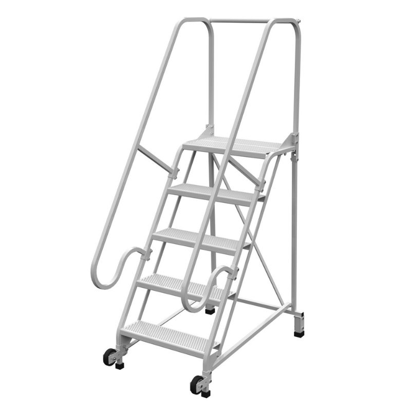 Vestil LAD-TRN-60-5-FDA Steel Tip N Roll FDA Compliant Ladder
