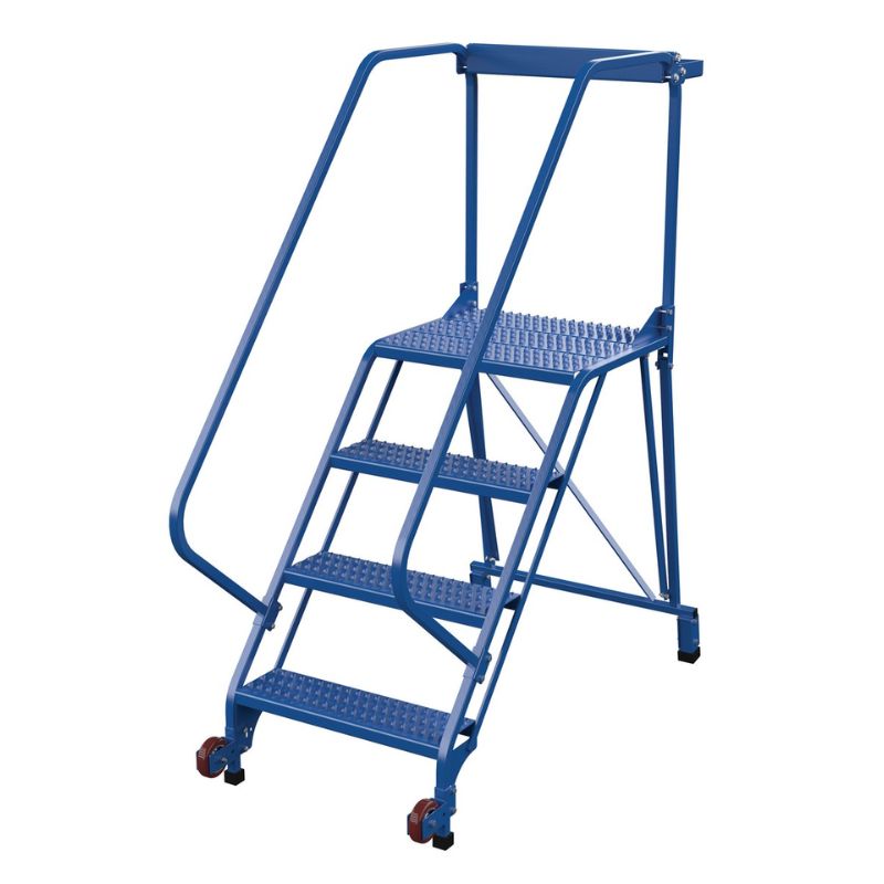 Vestil LAD-TRS-50-4-G Steel Tip-N-Roll Ladder