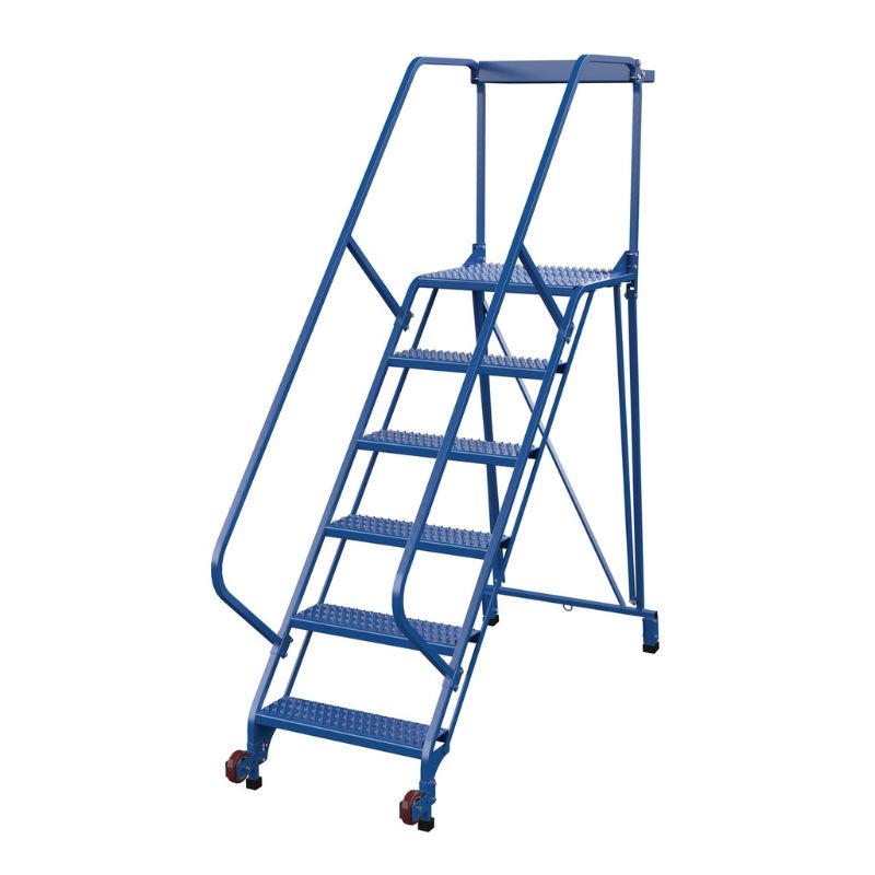 Vestil Lad-Trs-50-6-G Steel Tip-N-Roll Ladder