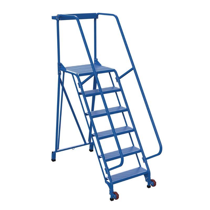 Vestil LAD-TRS-60-6-P Steel Tip-N-Roll Ladder