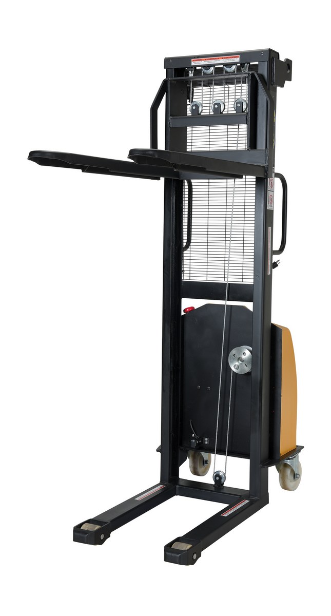 Vestil Vws-770-Ff-Dc Steel Stacker With Fixed Dc Powered Winch