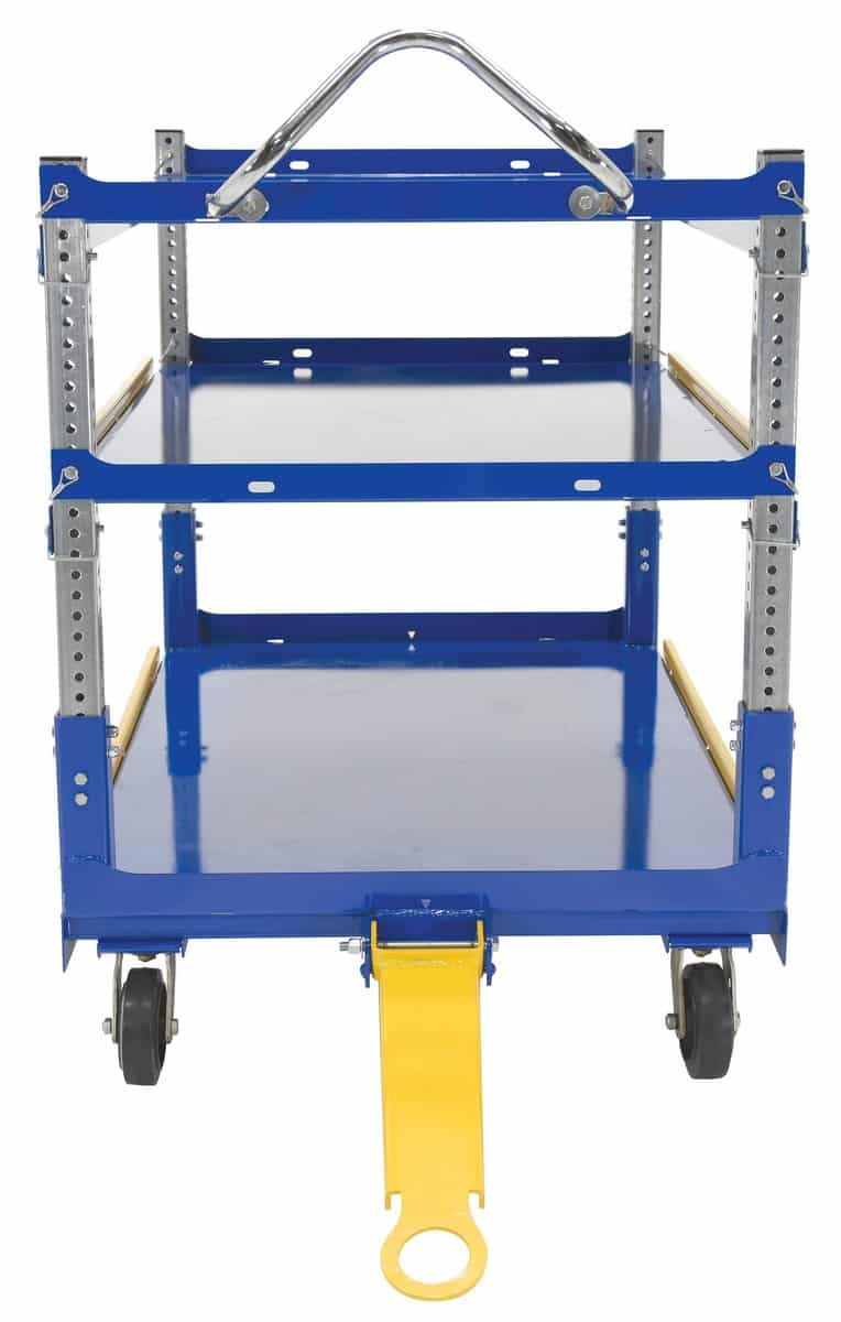 Vestil Aec-3660-3-Mr Steel Ergo Cart With Mold On Rubber Casters - Vestil Aec-3660-3-Mr Steel Ergo Cart With Mold On Rubber Casters - Material Handling