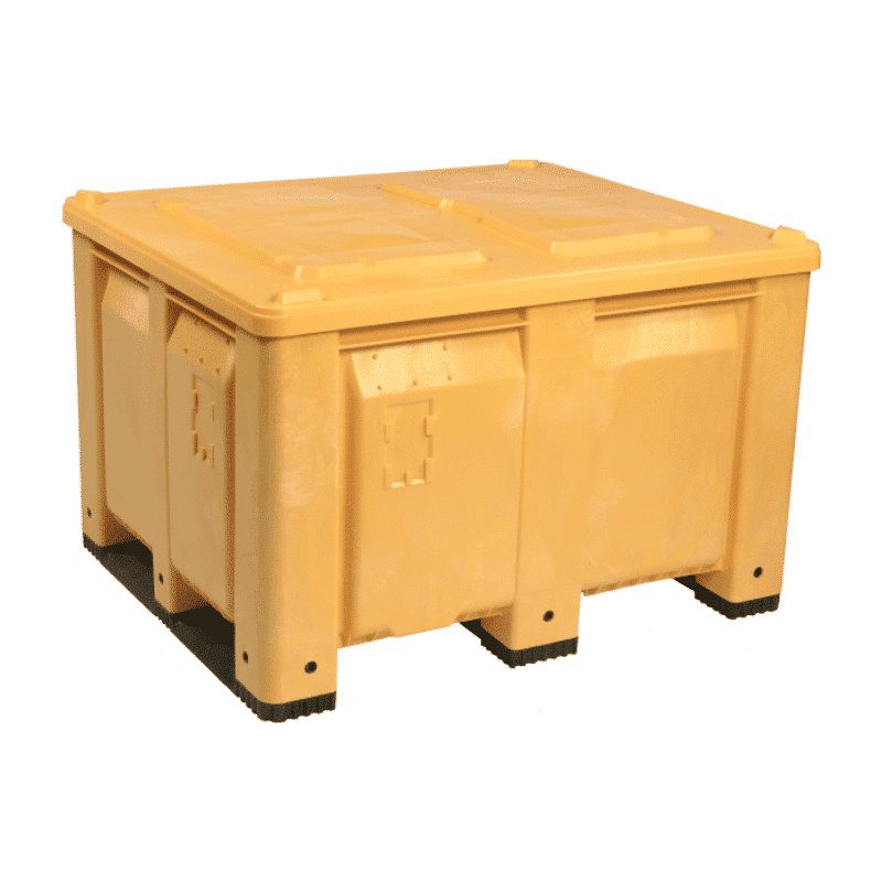 Decade-500200Yl-Macx-Solid-Bulk-Container-Yellow-Lid