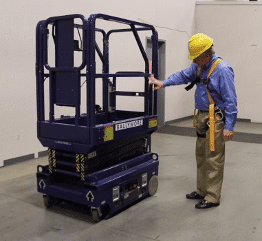 Ballymore Dmsl-10 Battery-Powered Drivable Compact Scissor Lift With Roll-Out Cantilevered Platform - Ballymore Dmsl-10 Battery-Powered Drivable Compact Scissor Lift With Roll-Out Cantilevered Platform - Material Handling