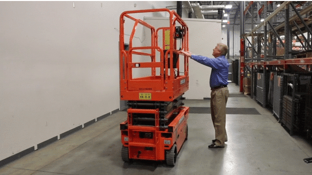 Ballymore Dmsl-26 Battery-Powered Drivable Compact Scissor Lift With Roll-Out Cantilevered Platform - Ballymore Dmsl-26 Battery-Powered Drivable Compact Scissor Lift With Roll-Out Cantilevered Platform - Material Handling