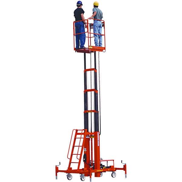 Ballymore Mr-24-Dc 500 Lb. Two-Person Battery-Powered Hydraulic Telescoping Maintenance Lift - Ballymore Mr-24-Dc 500 Lb. Two-Person Battery-Powered Hydraulic Telescoping Maintenance Lift - Material Handling