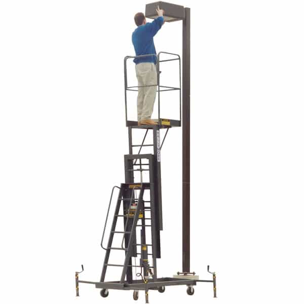 Ballymore Mr-24-Dc 500 Lb. Two-Person Battery-Powered Hydraulic Telescoping Maintenance Lift - Ballymore Mr-24-Dc 500 Lb. Two-Person Battery-Powered Hydraulic Telescoping Maintenance Lift - Material Handling