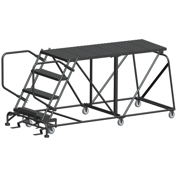Ballymore SNR4-3672 4-Step Heavy-Duty Steel Mobile Work Platform