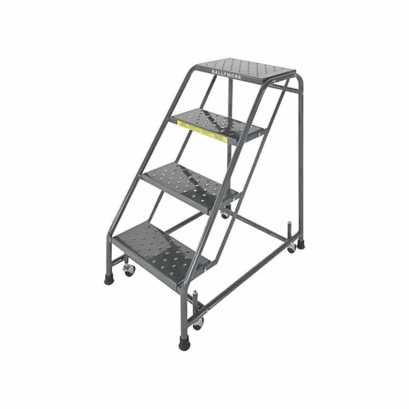 Ballymore 426 4-Step Rolling Ladder With Spring Loaded Casters