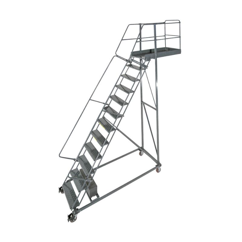 Ballymore CL-15-14 15-Step Heavy-Duty Steel Rolling Cantilever Ladder