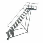 Ballymore CL-15-28 15-Step Heavy-Duty Steel Rolling Cantilever Ladder