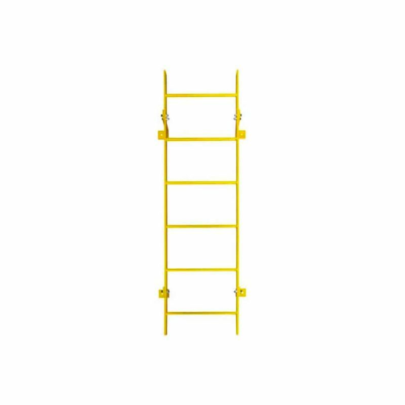 Ballymore WLFS0106-Y 6-Rung Yellow Steel Fixed Safety Ladder (1)