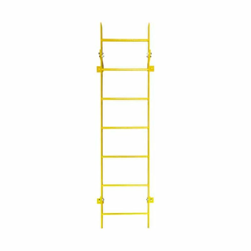Ballymore WLFS0107-Y 7-Rung Yellow Steel Fixed Safety Ladder