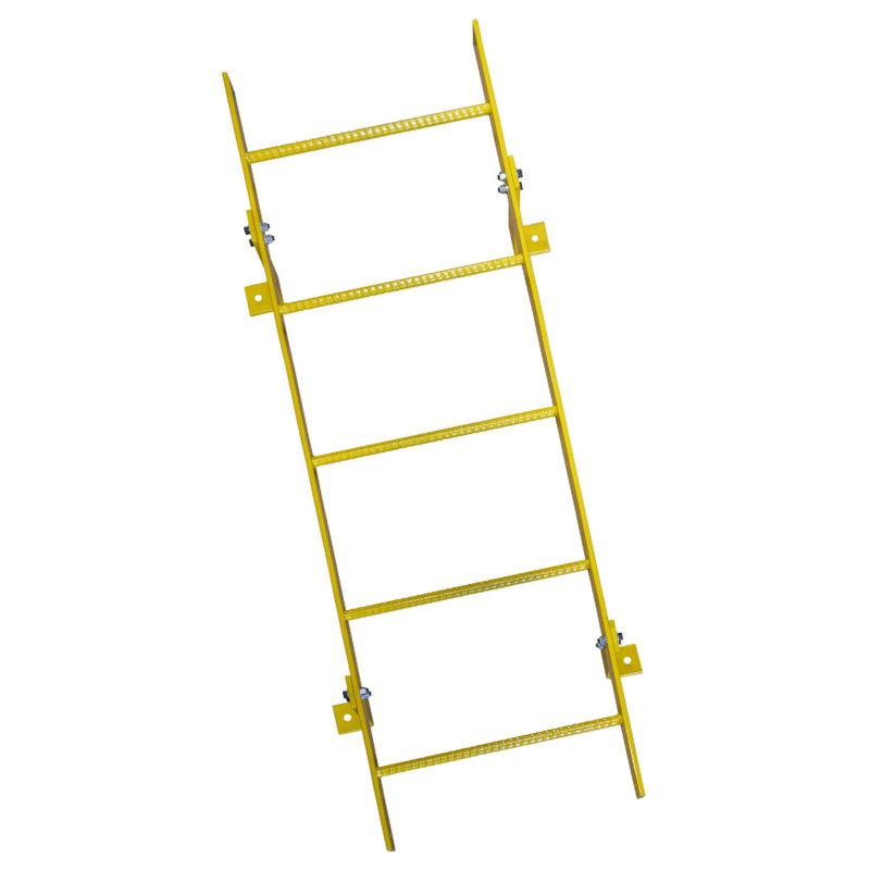Ballymore Wlfs0111-Y 11-Rung Yellow Steel Fixed Safety Ladder