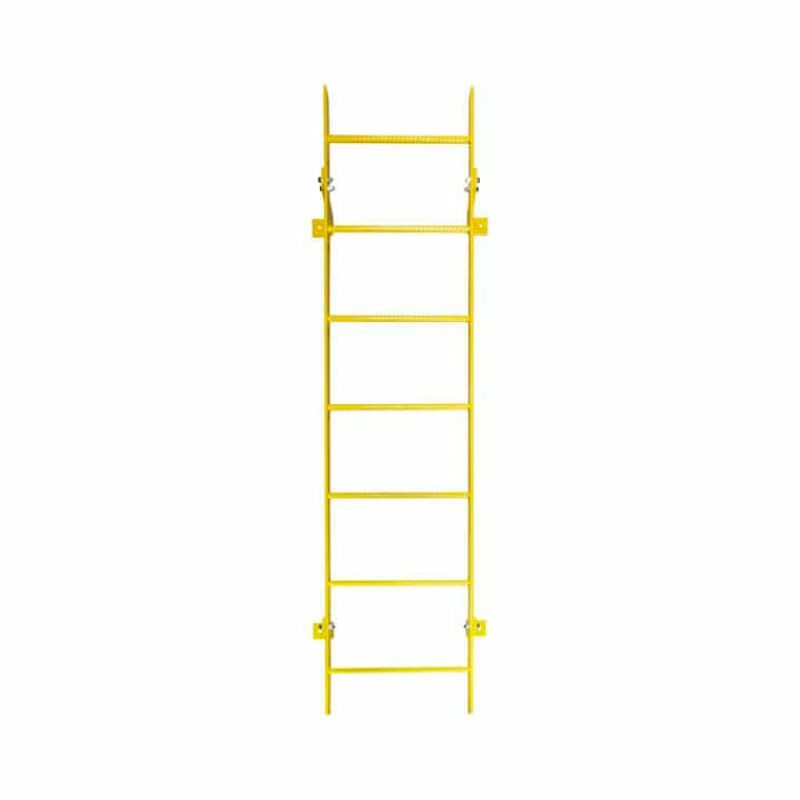 Ballymore WLFS0119-Y 19-Rung Yellow Steel Fixed Safety Ladder
