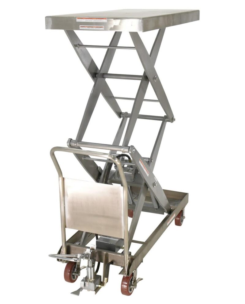 Vestil Cart-1500-D-Ts-Pss Partially Stainless Steel Hydraulic Elevating Cart - Vestil Cart-1500-D-Ts-Pss Partially Stainless Steel Hydraulic Elevating Cart - Material Handling